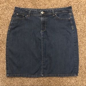 2/$12 Wrangler Denim Midi Skirt